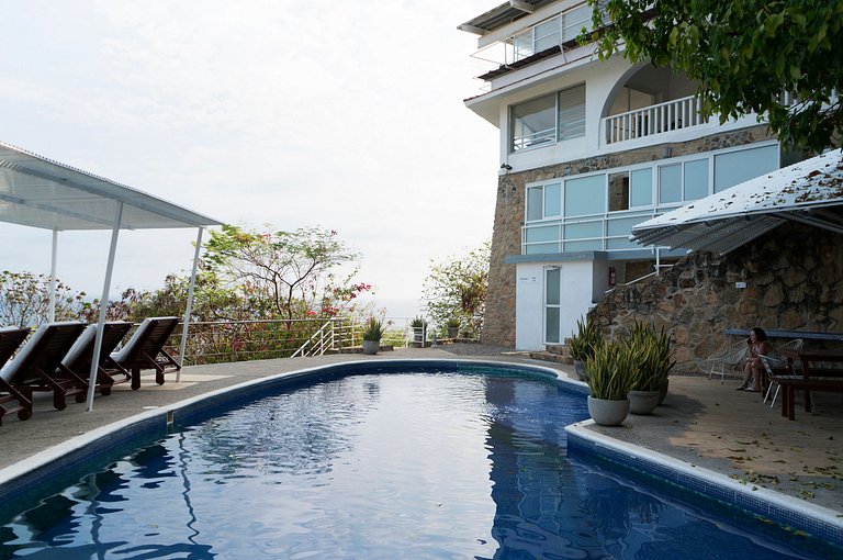 Casa del Agua en Acapulco con A/C